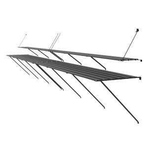 Greenhouse shelving for organized planting by ClimaPod