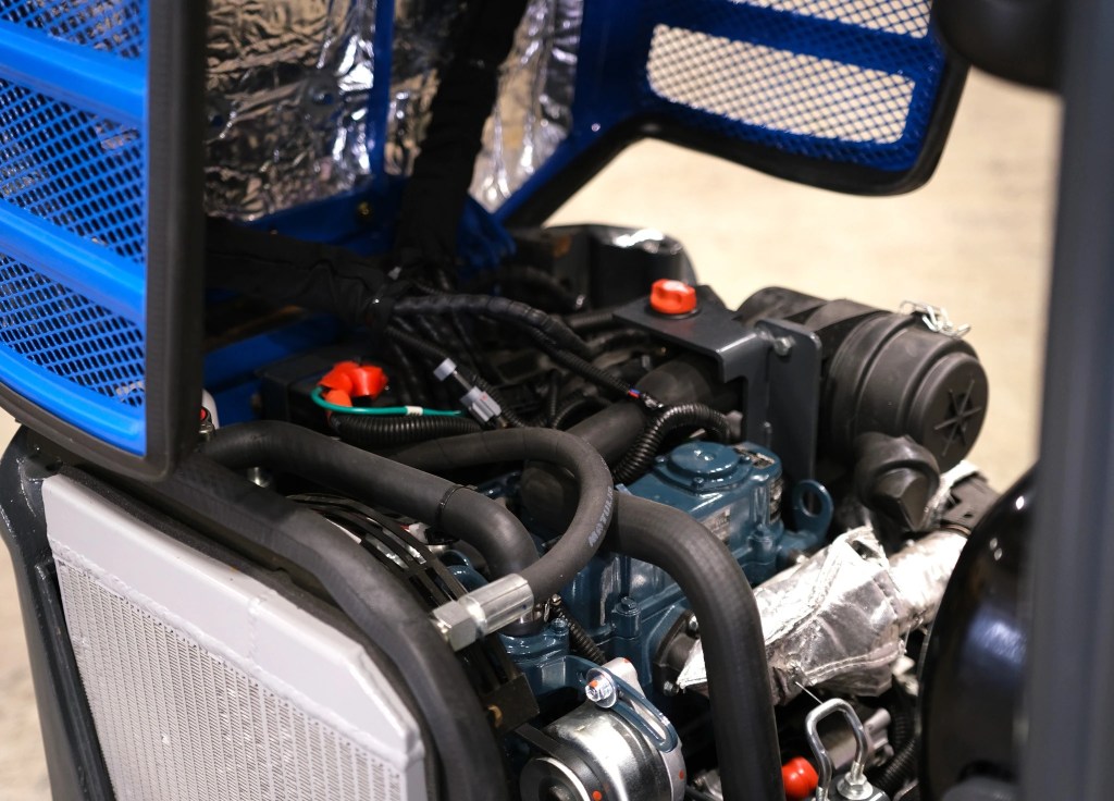 Kubota D722 diesel engine installed in the RIPPA R13 PRO mini excavator