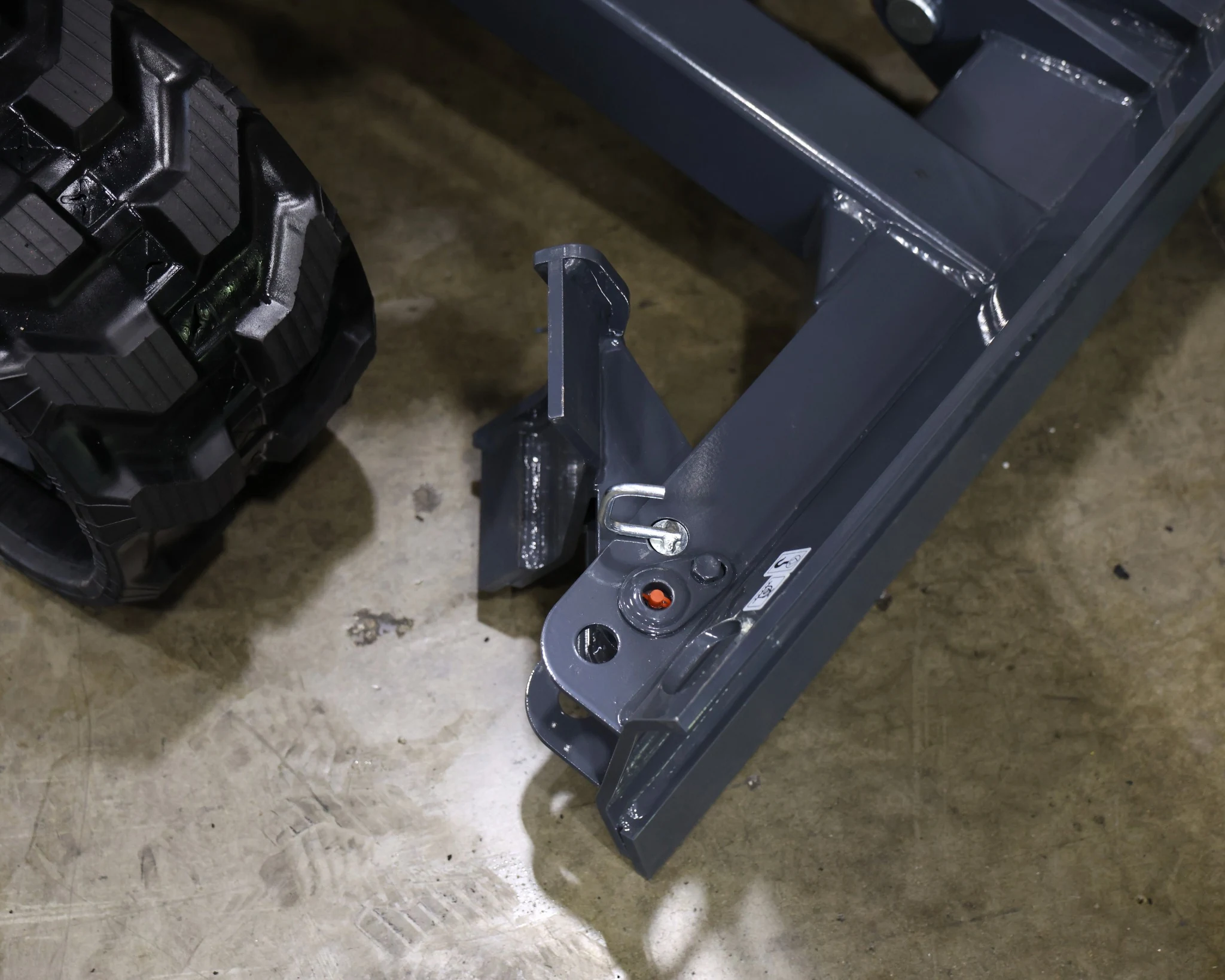 RIPPA R22-3 PRO adjustable dozer blade in folded position