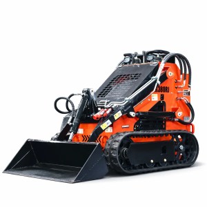 SDLOOL SL380RJ mini skid steer track loader with 760cc gas engine, auxiliary hydraulics and quick attach system