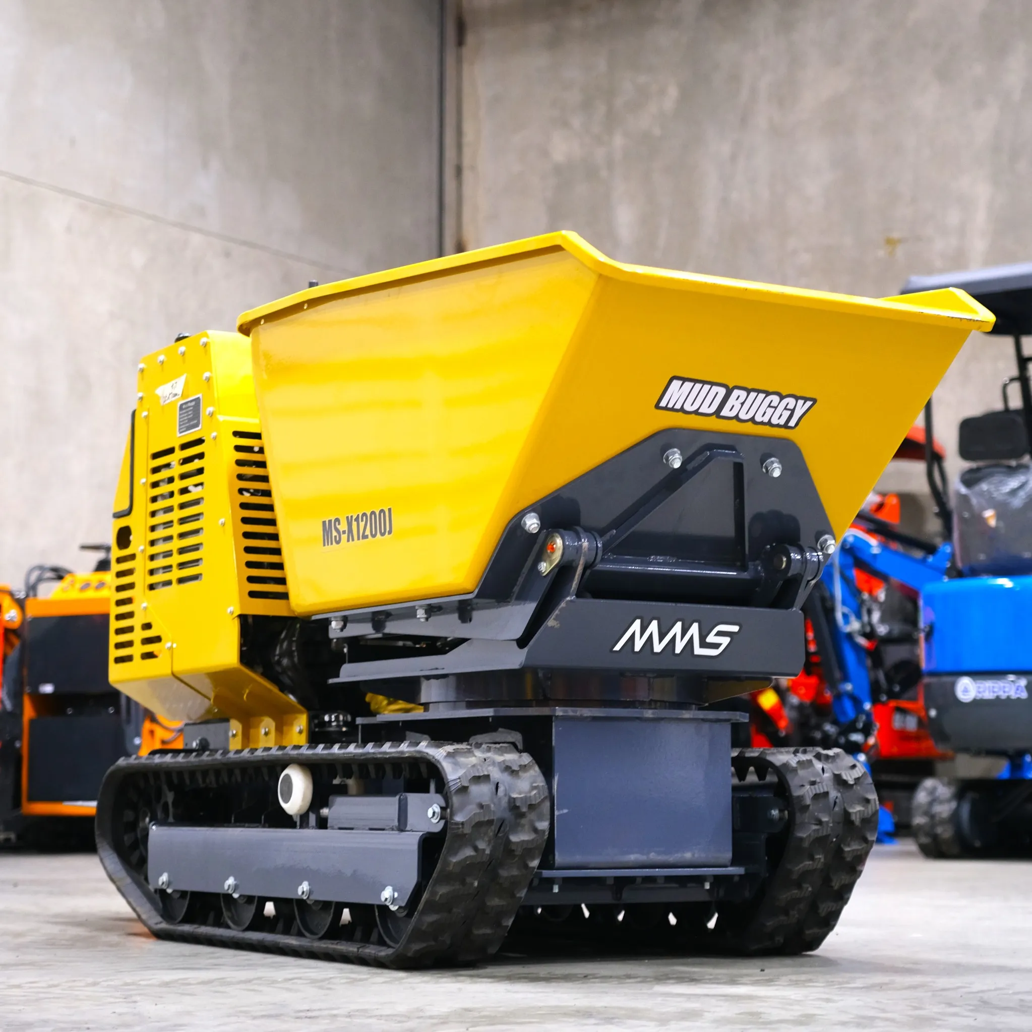 MMS MS-X1200 Mini Crawler Mud Buggy | Compact Track Dumper