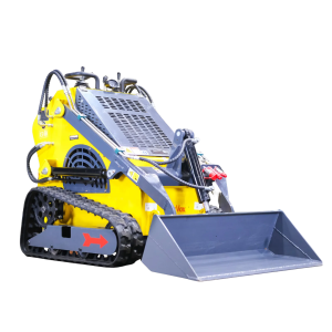 2025 StarVox SV-480 Mini Skid Steer Loader with front bucket attachment and auxiliary hydraulics