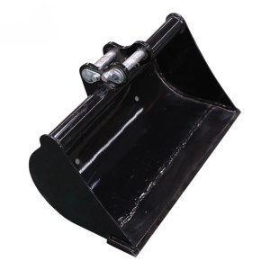 32” leveling bucket excavator attachment – angle view, available at Best Seedling in Seattle WA