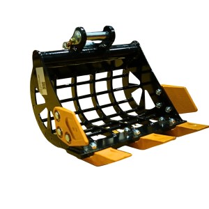 2025 Grid bucket excavator attachment – angle view, available at Best Seedling in Seattle WA