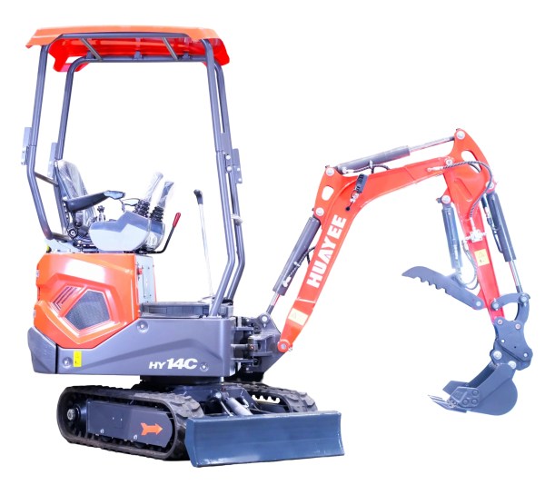 Huayee HY14C SHY10 mini excavator with digging bucket