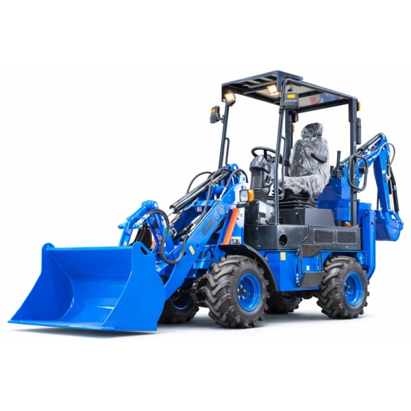 Rippa RB06 25HP Kubota diesel loader backhoe on white background