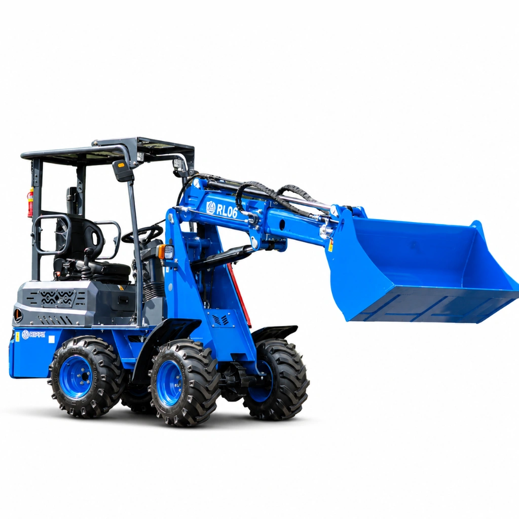 Rippa RL-06 Articulated Wheel Loader – Telescopic Arm – 25HP Kubota Diesel