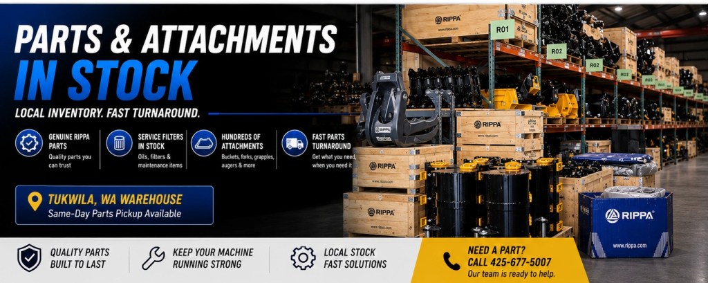 RIPPA local parts and attachment inventory at Best Seedling in Washington