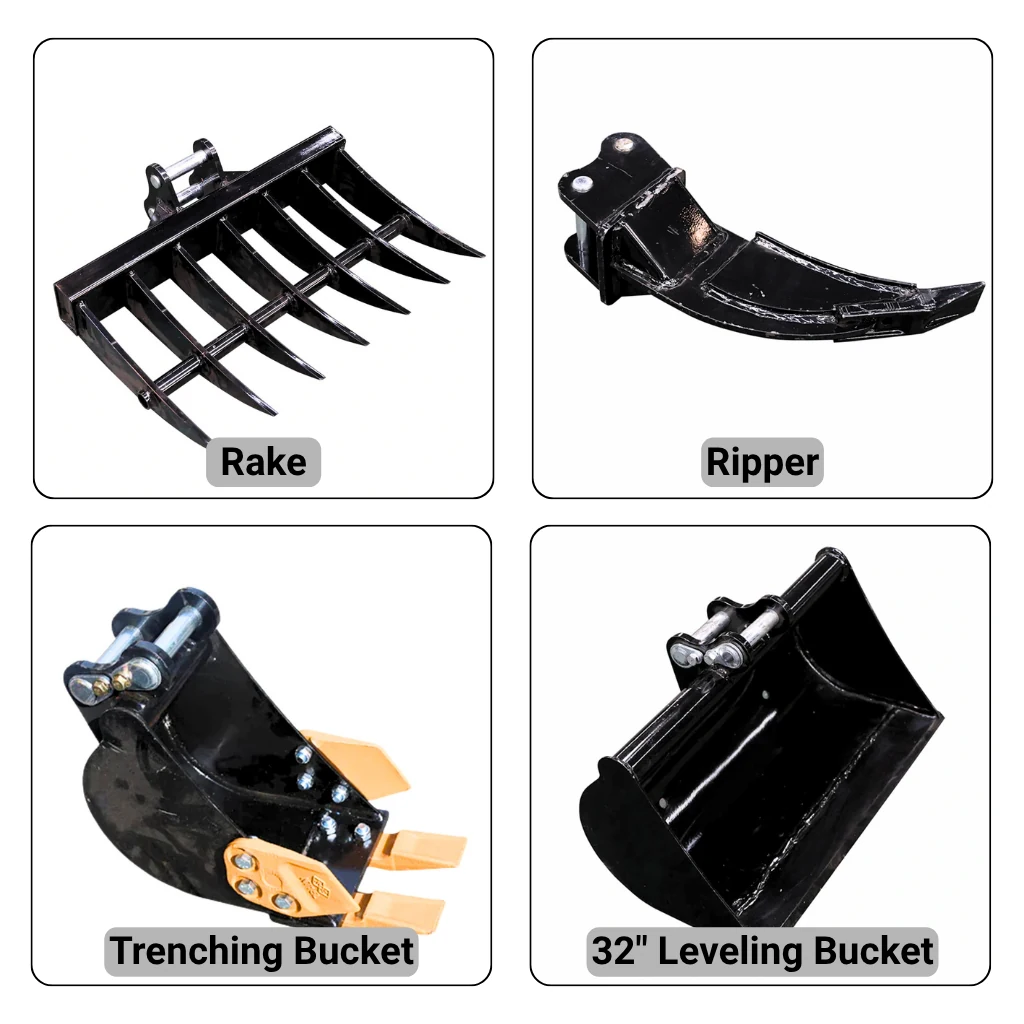 RIPPA R18 Essentials Attachment Bundle — 4-Piece Set