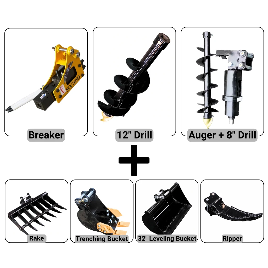 RIPPA R22 Contractor Attachment Bundle — 7-Piece Set