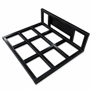 Land leveler attachment for mini skid steers with universal mounting frame