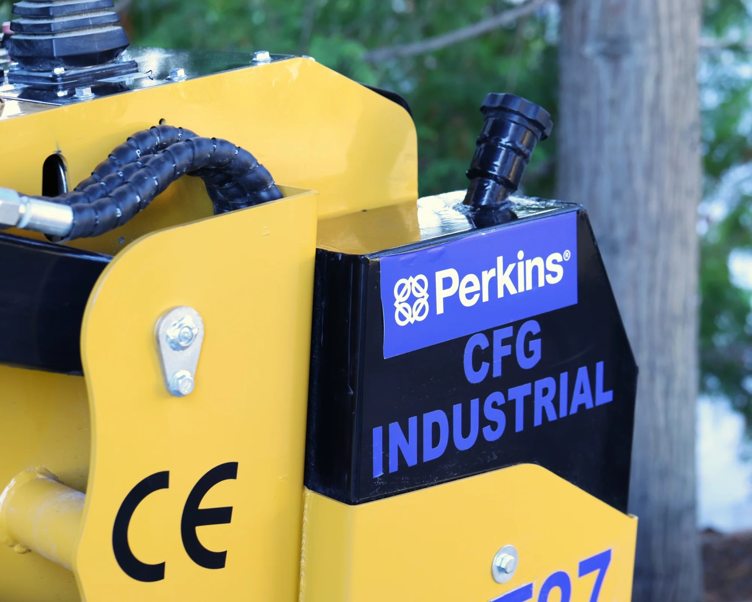 Perkins engine branding on the actual CFG KJT27